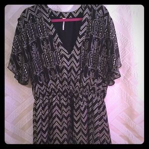 Black & Silver Free People dress
